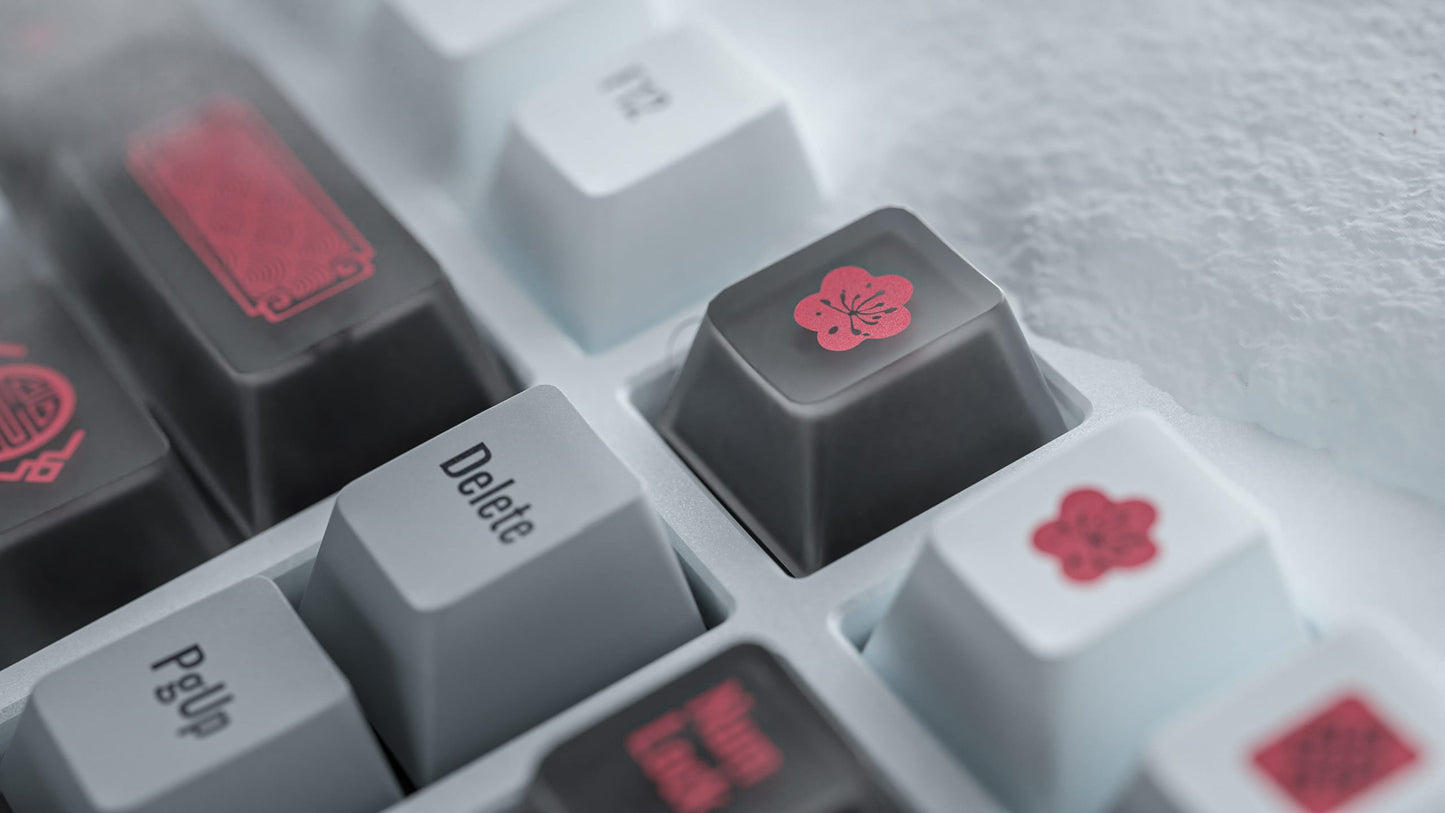 ALOHAKB Auspicious Snow Keycaps