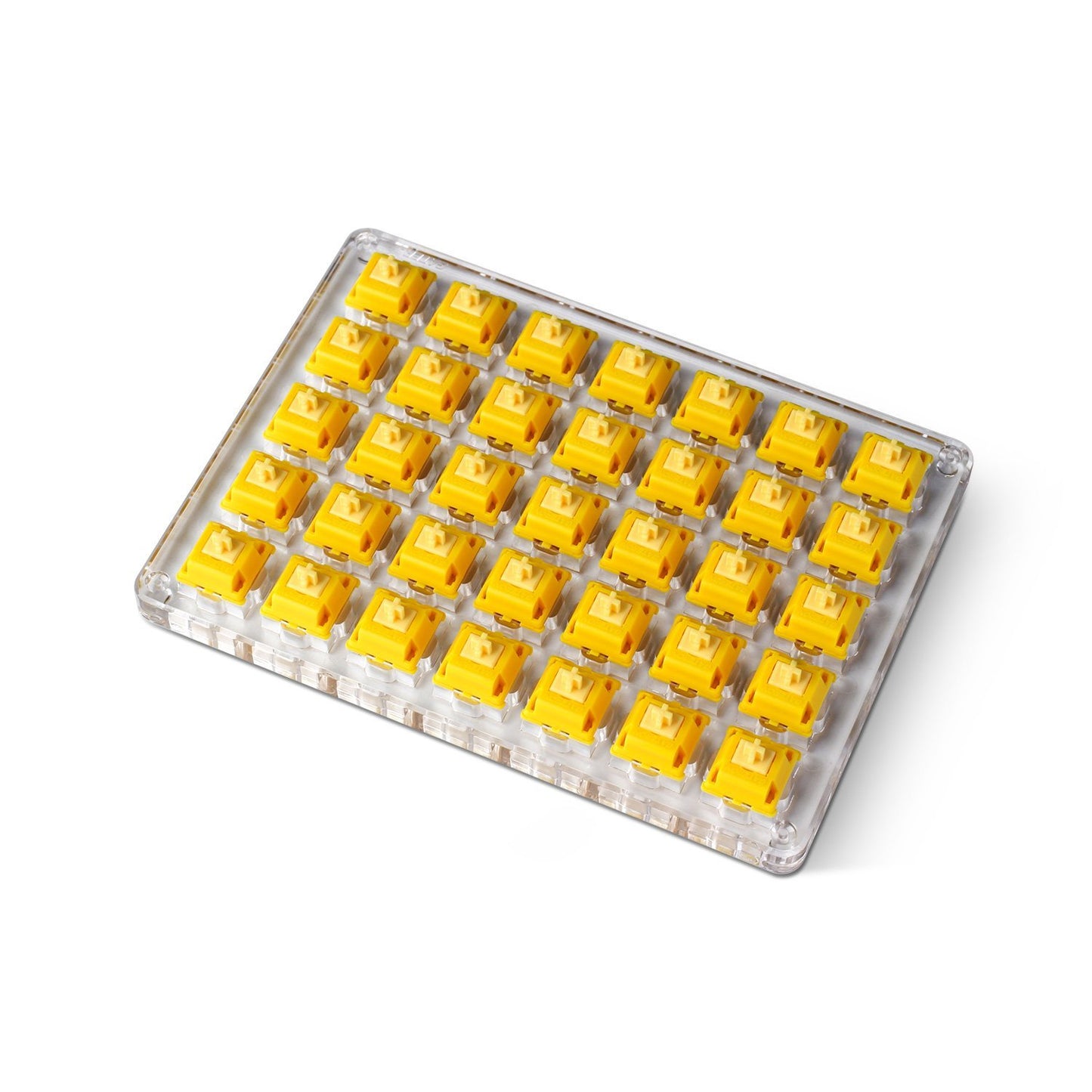 Gateron Golden v2 Cap Yellow Linear Switches