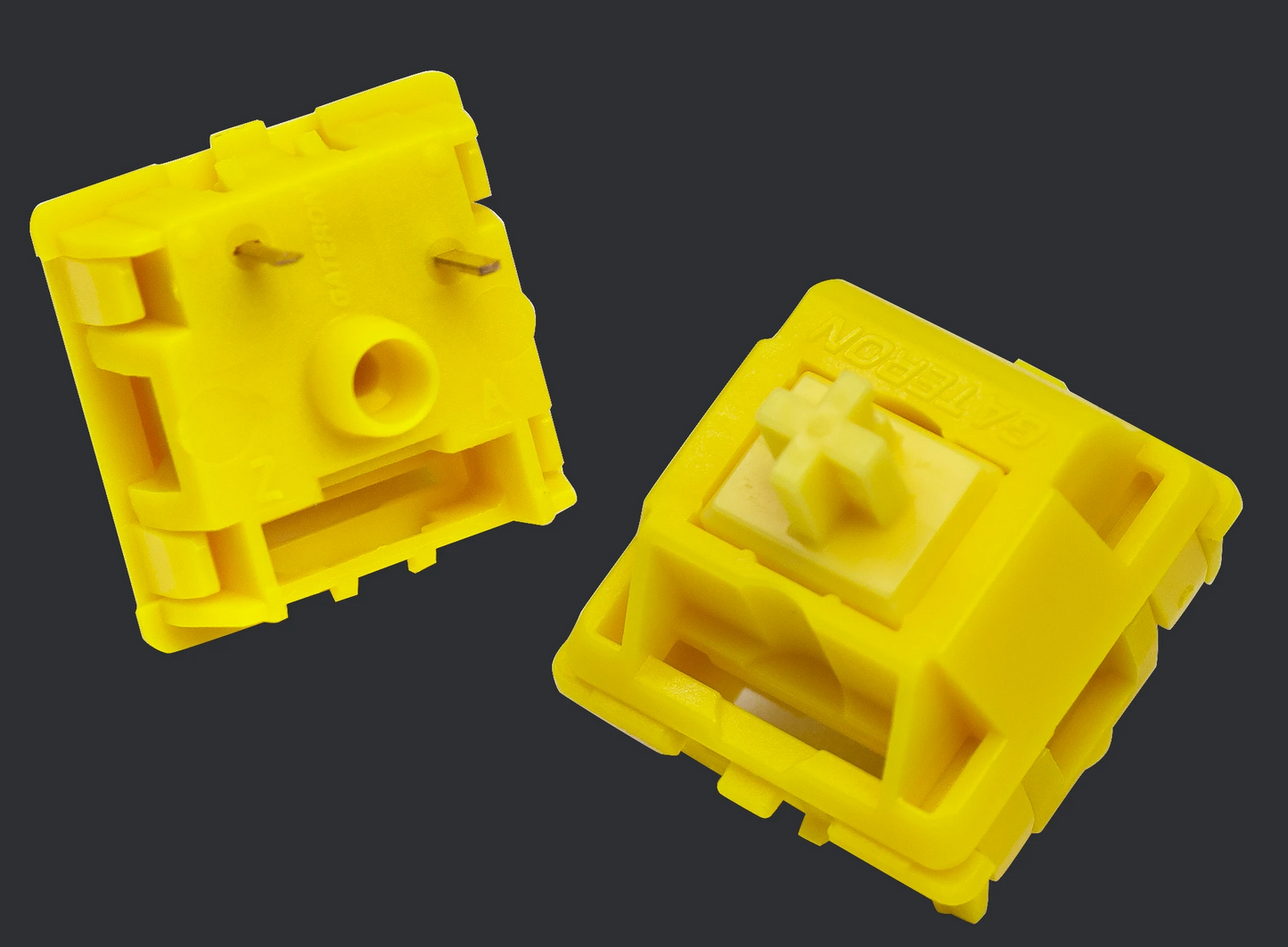 Gateron Golden v2 Cap Yellow Linear Switches
